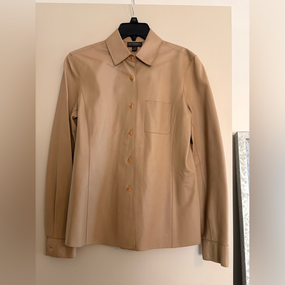 Classiques Entier Beige Leather Shirt